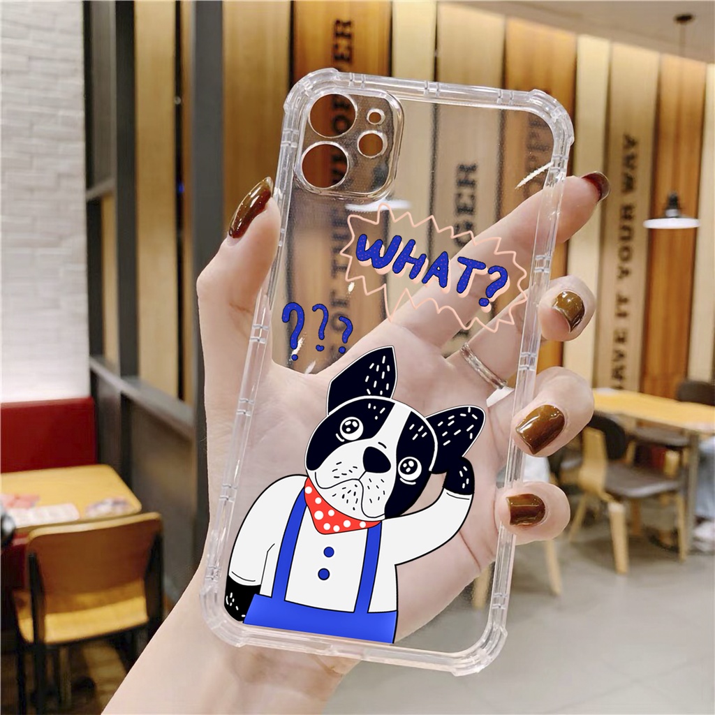 Ốp lưng iphone cún nhận lệnh chống sốc trong suốt case 14plus 14 pro max 13 12 promax 11 mini 6 6s 7 8 plus x xr xs Se