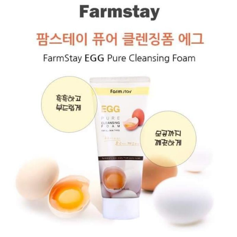 Sữa rữa mặt trứng  Farmstay Egg Pure Cleansing