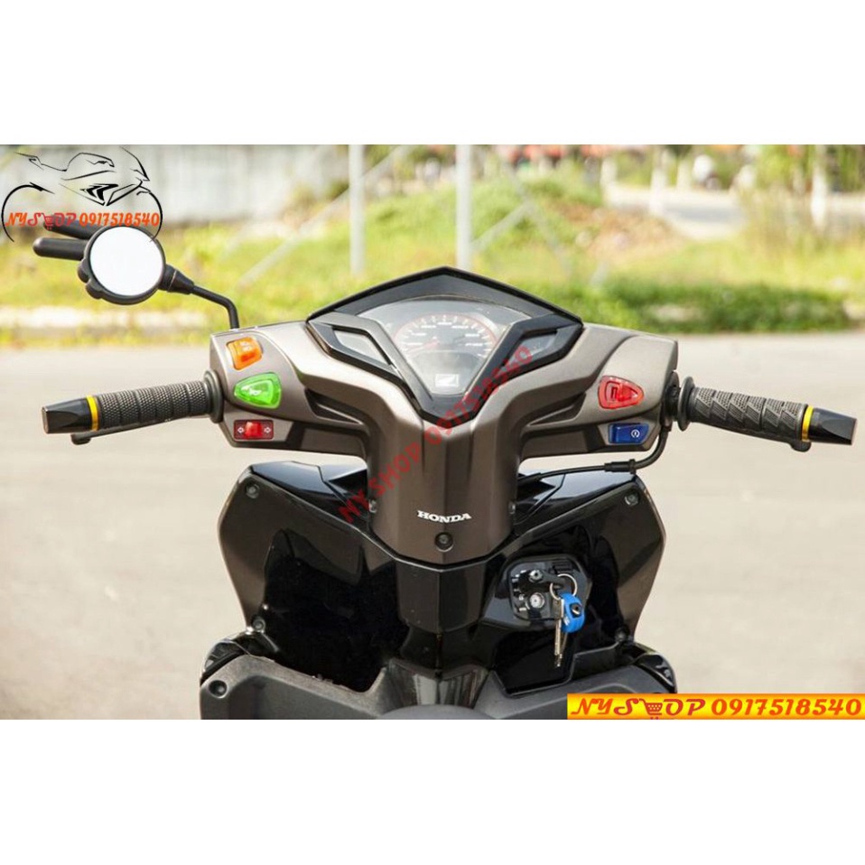 Công tắc màu 5 món cho xe ga SH 2012-2019/ AB/ lead/vision/wave A đời mới Ảnh thật Sp