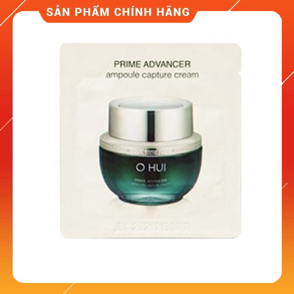 Gói sample kem Ohui dưỡng trắng và căng bóng da OHUI Prime Advancer Ampoule Capture Cream 1ml