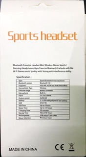 TAI NGHE BLUETOOTH SPORT