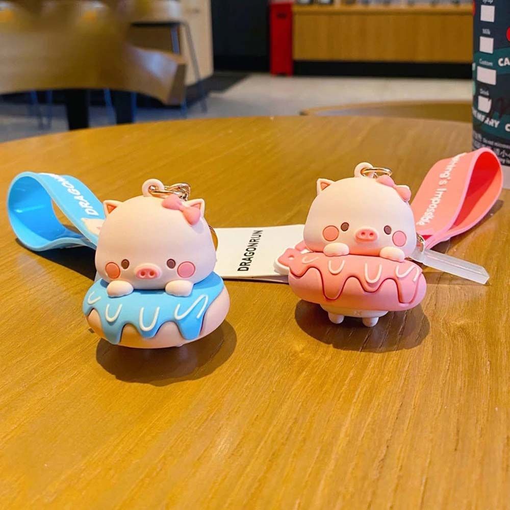 Móc gắn chìa khóa hình heo con xinh xắn dễ thương