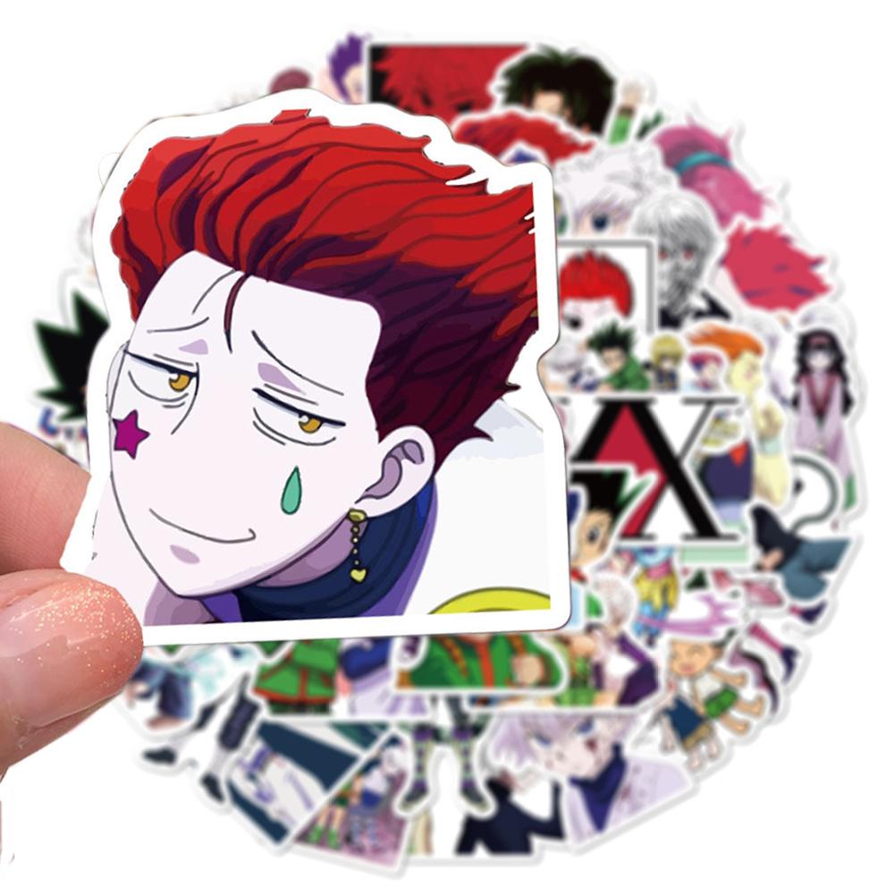 Bộ 50 Miếng Dán Hoạt Hình Nhật Bản Trang Trí Vali Laptop Mũ Bảo Hiểm