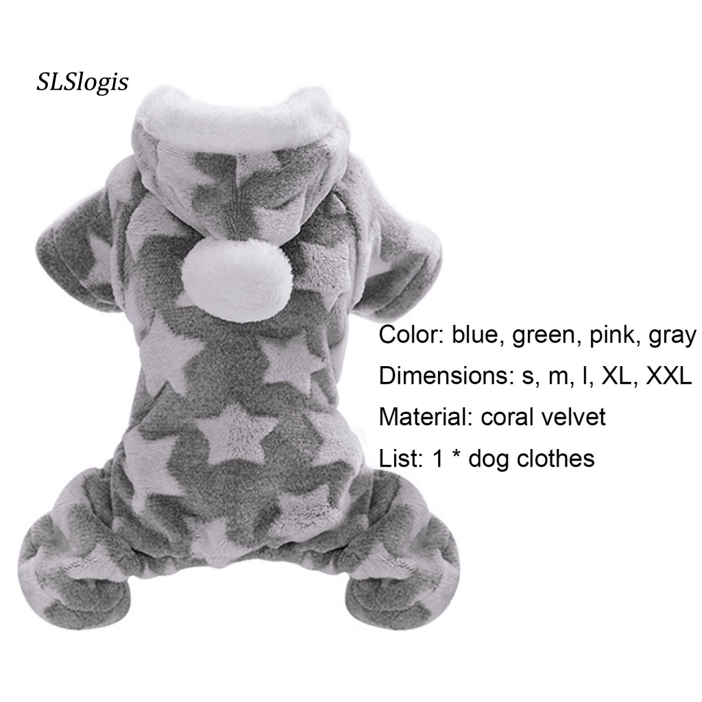 Áo Khoác Nỉ San Hô Giữ Ấm Cho Chó Cưng