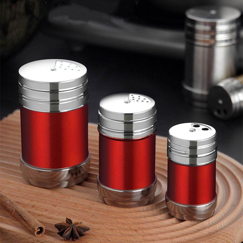 Lọ Đựng Gia Vị Bằng Thép Không Gỉ Có Nắp Xoay Chống Nước Có Thể Nạp Lại Cho Nhà Bếp