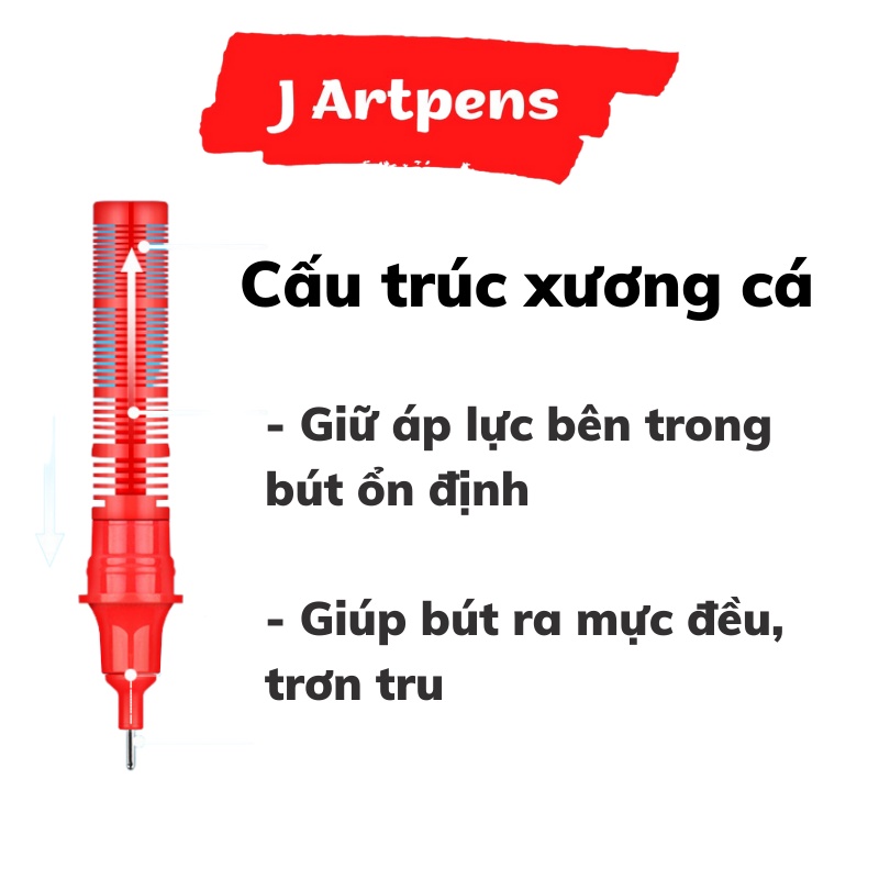 Bút Bi Nước Mực Gel DS 904 Nhanh Khô Ngòi 0.5mm 18 Màu Dùng Trong Văn Phòng Học Sinh Ghi Chú Take Note Vẽ Tranh Tiện Lợi