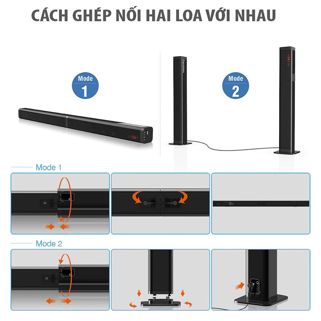 loa soundbar loa thanh karaoke dùng tivi smart SK30EK