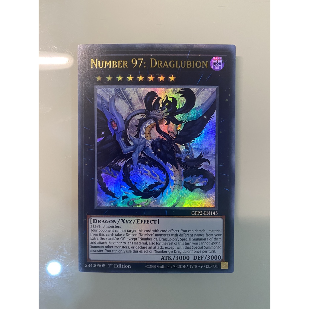 thẻ bài yugioh Number 97: Draglubion - GFP2-EN145 - Ultra Rare 1st Edition