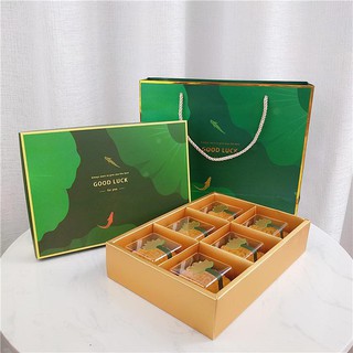 (Set 10) Hộp 6 bánh 80gr (Lá Sen Good Luck)