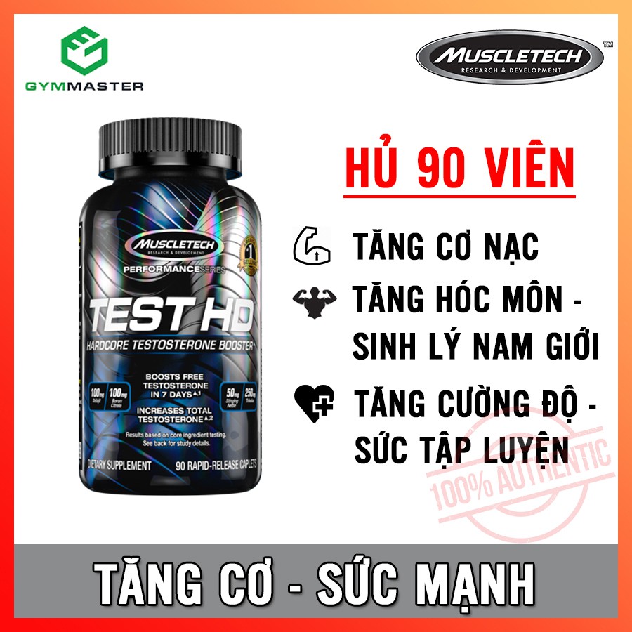 Viên Tăng Cường Hóc Môn - Sinh Lý Nam Giới Giúp Tăng Sinh Lý Nam , Tăng Cơ , Giảm Mỡ , Tăng Sức Khoẻ TEST HD 90 Viên