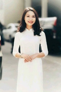 Áo dài trơn kèm quần lụa nhật