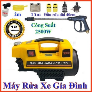 máy rửa xe mini SAKURA 2500W_ÁP LỰC CAO