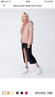 Áo khoác siêu nhẹ Pull & Bear hàng xuất