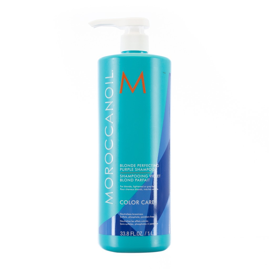 Chính hãng  Dầu gội tím khử vàng Moroccanoil Blonde Perfecting Purple Shampoo 1000ml