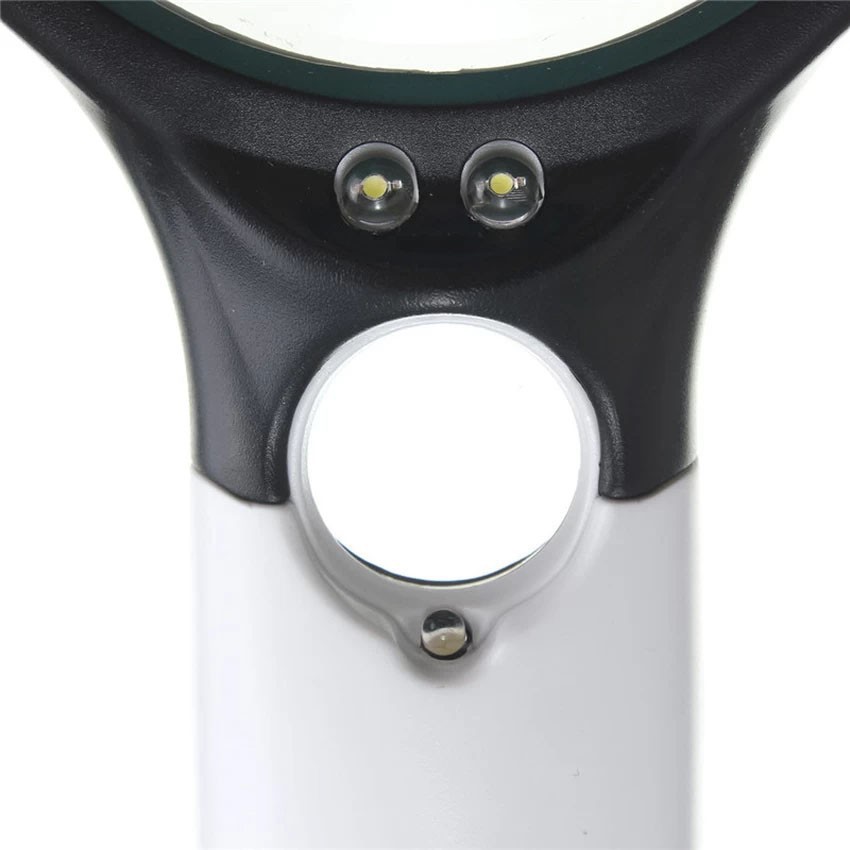 [FREE SHIP =&gt; 50K ] Kính lúp cầm tay Magnifier zoom x3 x35 có 3 Đèn Led