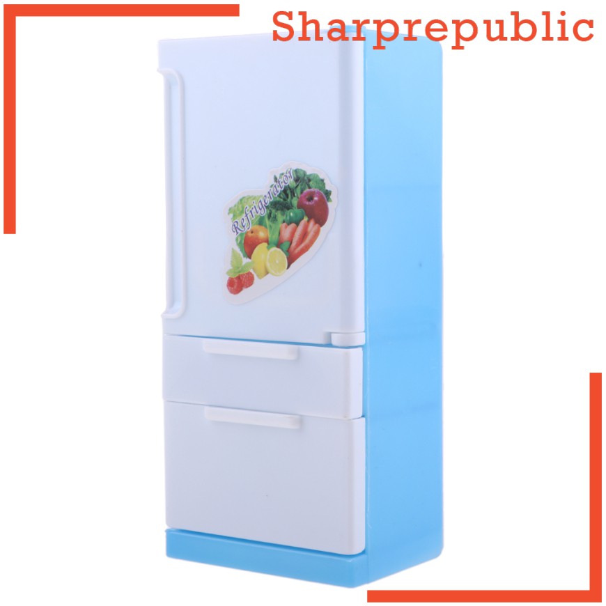 Tủ Lạnh Mini Màu Trắng Bằng Nhựa Cho Bé