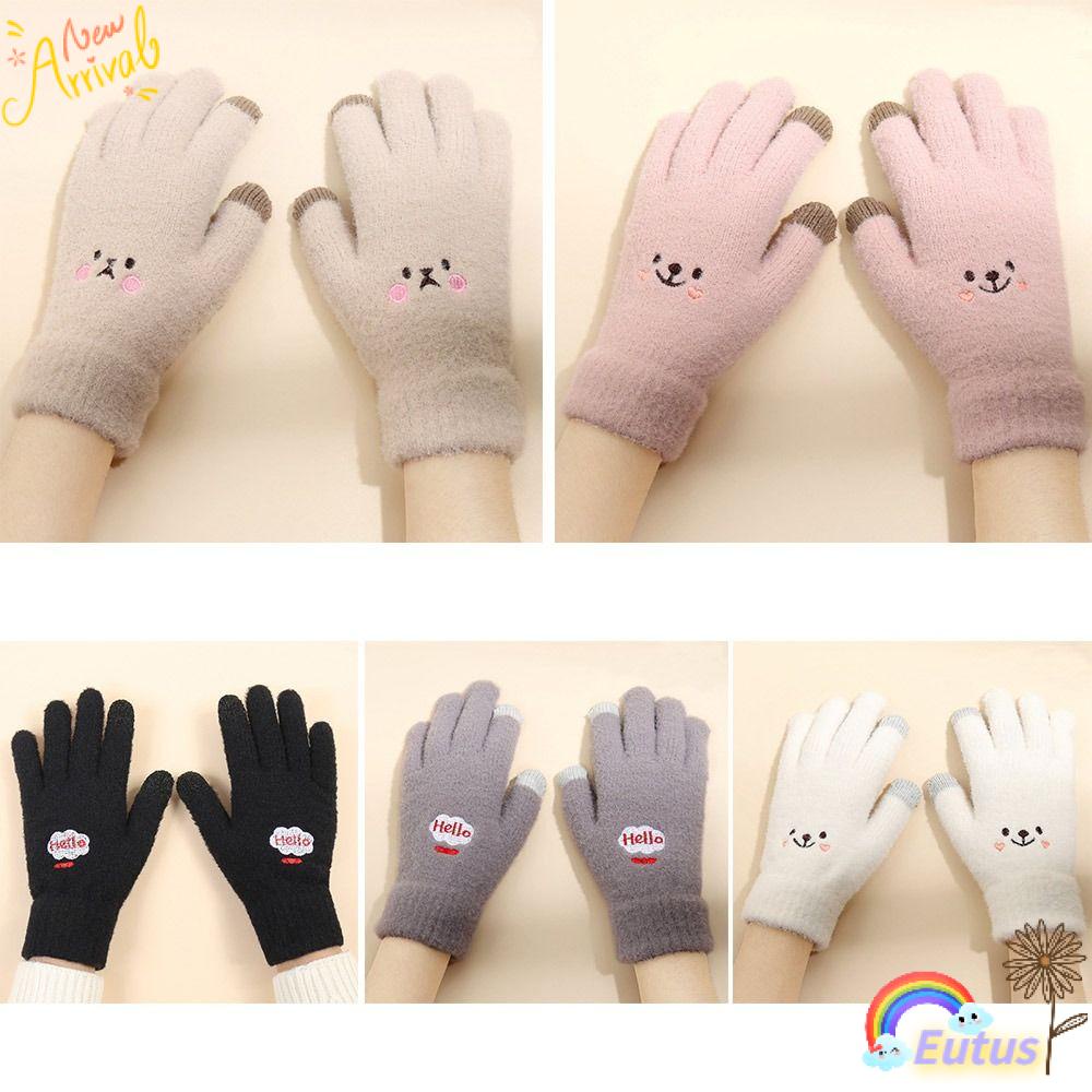 Găng Tay Mùa Đông Dễ Thương Có Thể Sử Dụng Màn Hình Cảm Ứng