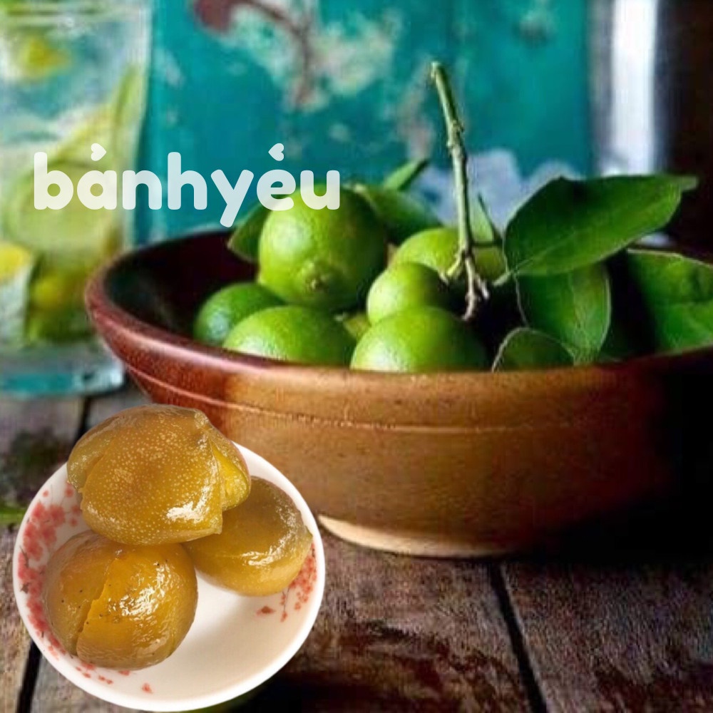 Mứt Chanh Xanh thơm ngon làm bánh trung thu