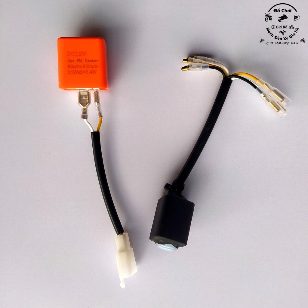 Mạch hazard cho vario, Mạch ưu tiên xe máy lắp như zin kèm cục chớp điện tử chỉnh nhanh chậm
