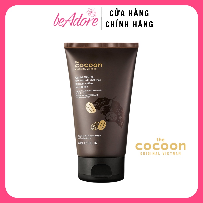 Tẩy Tế Bào Chết Cà phê Đắk Lắk Làm Sạch Da Chết Mặt Cocoon 150ml