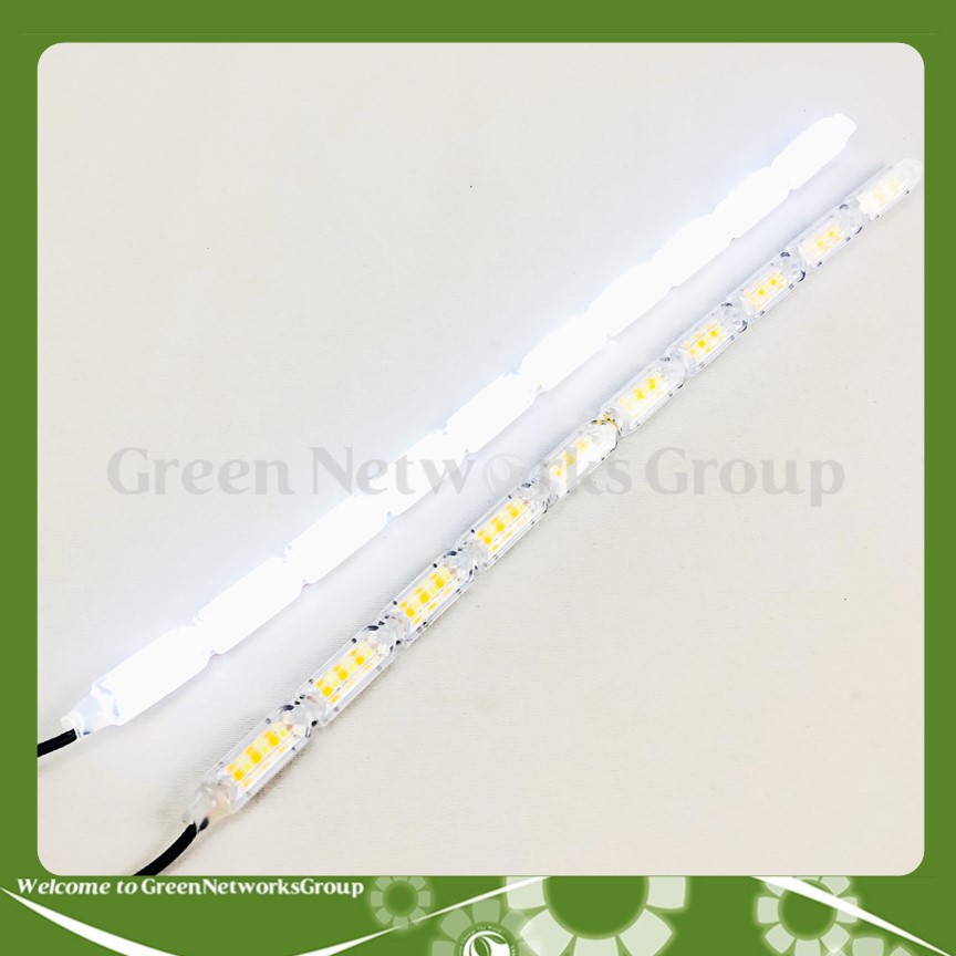 Đèn led dây dán 1 dãy 10 bóng mũi tên Trắng Vàng với chế độ chớp chạy màu vàng kiểu mũi tên ( 2 chế độ ) Greennetworks