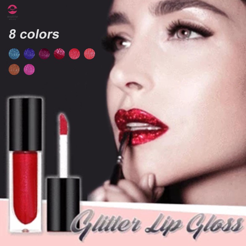 Starry Sky Lipgloss Waterproof Non-stick Shimmering Long-lasting Lip Glaze Liquid Lipstick