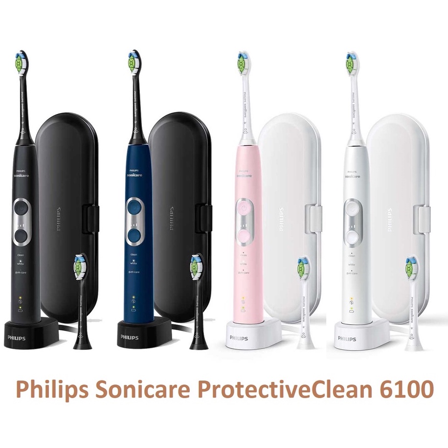 Bộ đôi bàn chải điện sóng âm Philips Sonicare ProtectiveClean 6100, 7000