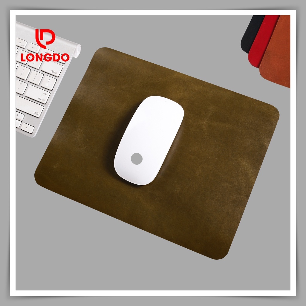 Lót chuột da thật - Bảo hành 5 năm - Hàng chính hãng thương hiệu Longdo Leather - Pullup