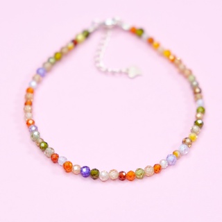 Vòng tay zircon nhiều màu UPCARA