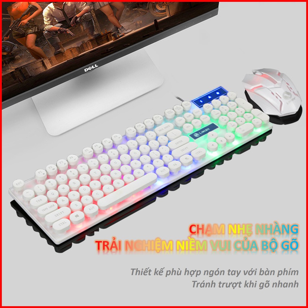 [Rẻ Vô Địch] Bàn phím giả cơ SSS led 7 màu cho game thủ chuyên nghiệp, phím tròn độc lạ, độ nhạy cao BH 6 tháng. | BigBuy360 - bigbuy360.vn