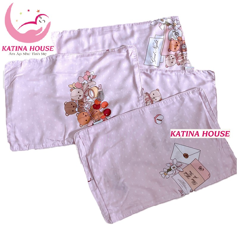 Vỏ áo gối nằm cho bé, vải tencel mềm mịn mát nhiều họa tiết ngộ nghĩnh đáng yêu | BigBuy360 - bigbuy360.vn