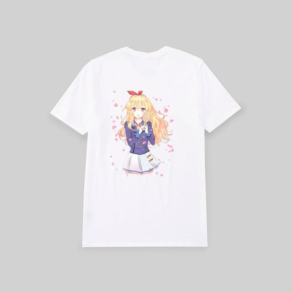 Áo thun phông trắng in hình Aikatsu anime