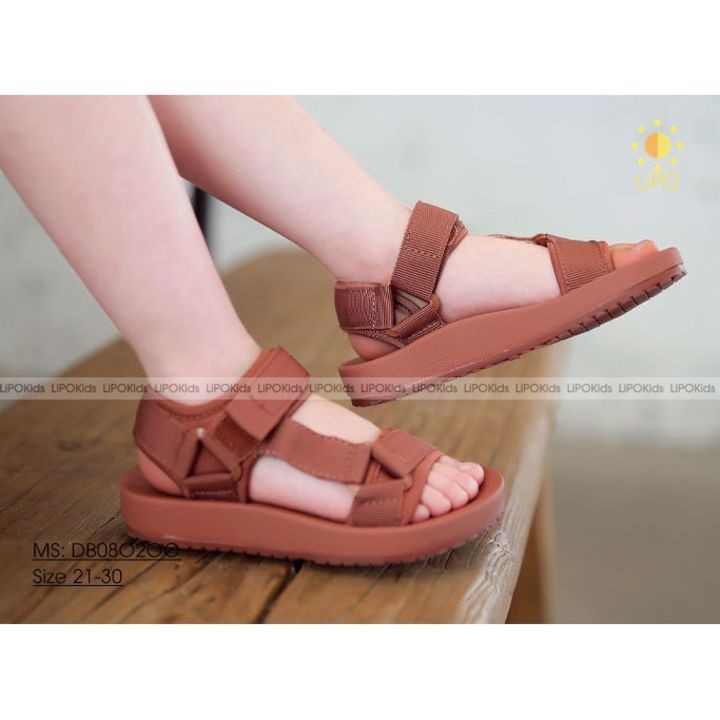 Sandal Bé Trai Bé Gái Chống Trơn Trượt, Có Quai Dán Loại Cao Cấp - DB080