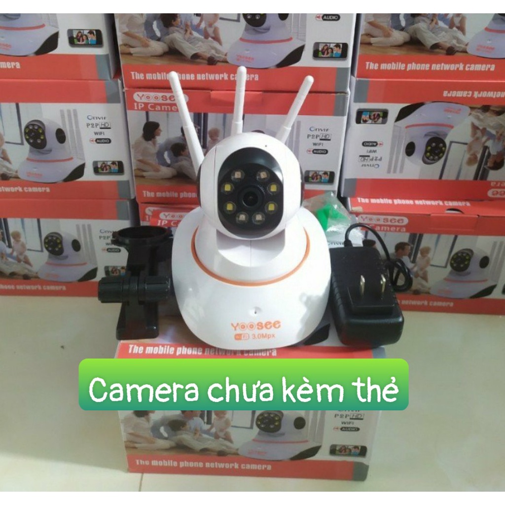 Camera wifi yoosee 3 râu ban đêm có màu 1080p, Báo động chống trộm, đàm thoại 2 chiệu, fullbox