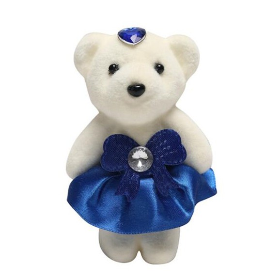 Gấu Teddy Nhồi Bông Mini 11cm Dùng Trang Trí Tiệc Cưới
