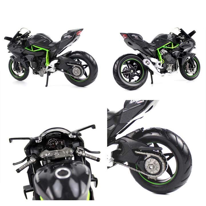 Xe mô hình siêu xe Kawasaki Ninja H2R tỉ lệ 1:12 hãng Maisto