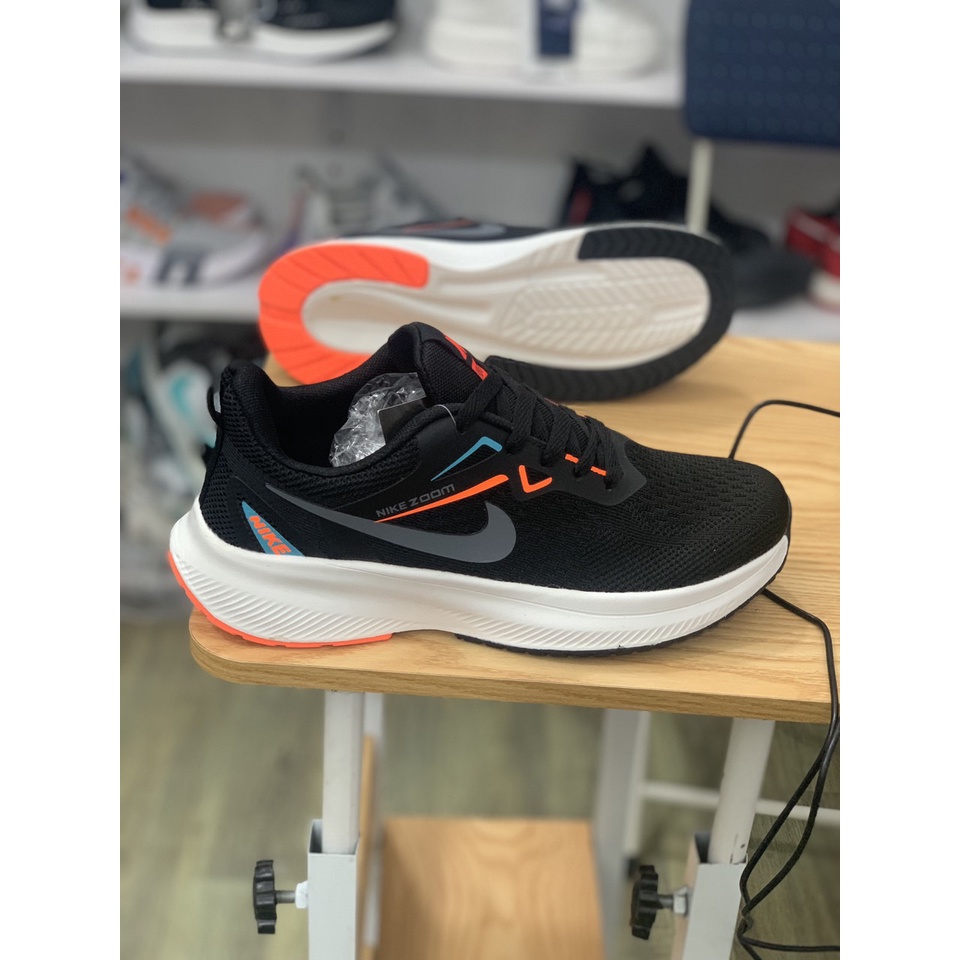 Giày thể thao siêu nhẹ siêu xịn đen cam