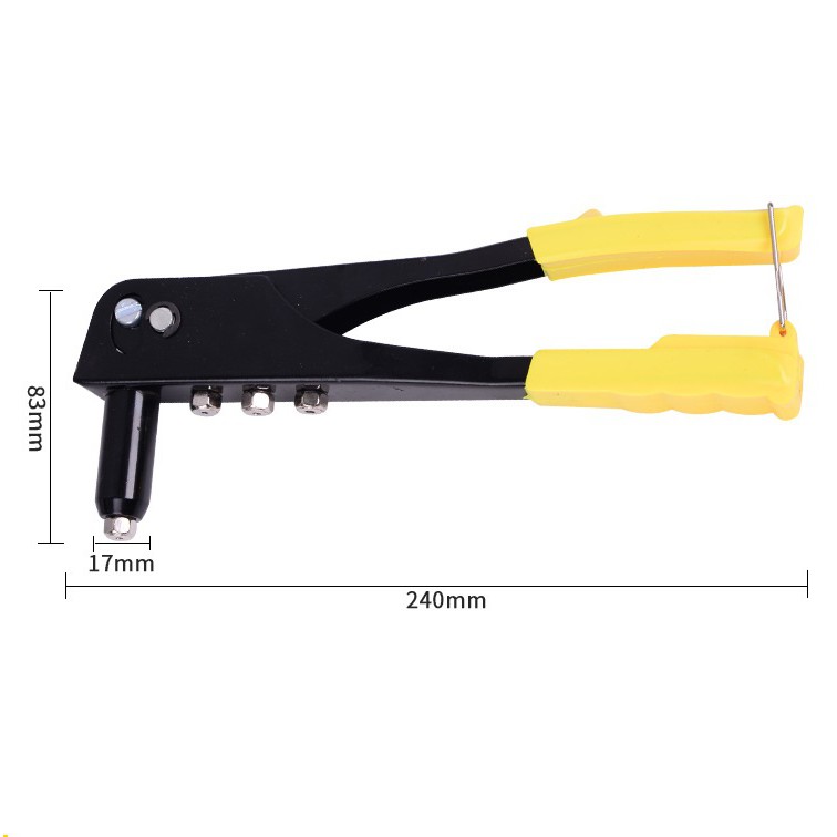 Kìm Bấm Rive - Kìm Rút Đinh 3 đầu đinh rút 3, 4, 5mm - Hợp kim