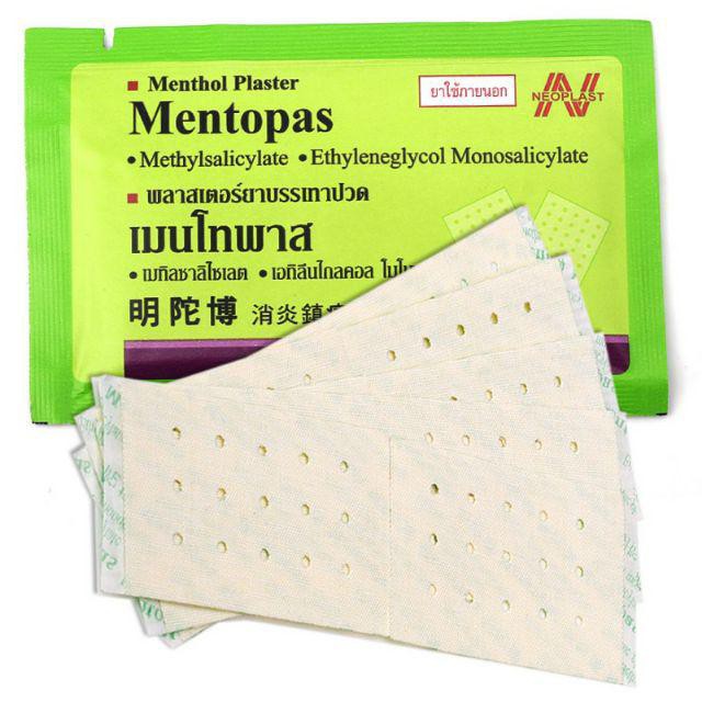 1 Hộp cao dán Mentopas giảm đau nhức (200 miếng dán)