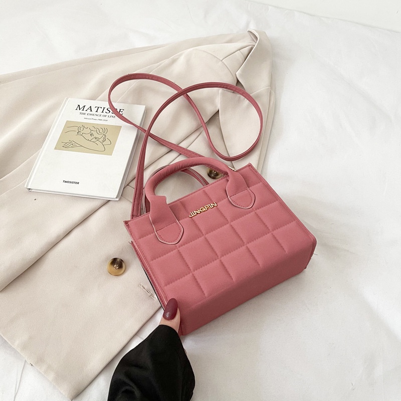 Túi xách nữ đeo chéo đơn giản caro túi đeo vai đi làm