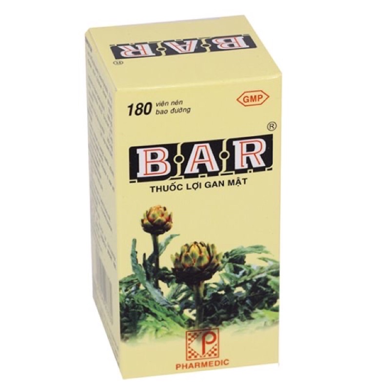 [Hộp 60 &amp; 180 viên]  Viên uống lợi gan mật BAR