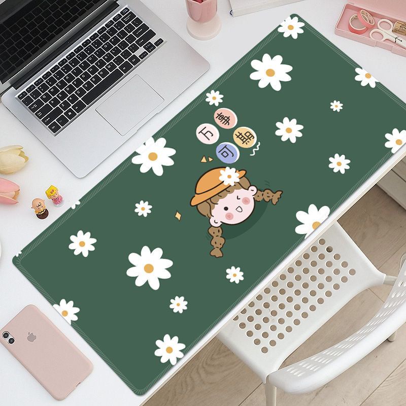 Miếng Lót Chuột Và Bàn Phím Máy Tính Cỡ Lớn In Họa Tiết Dễ Thương Tiện Dụng Cho Học Sinh / Văn Phòng
