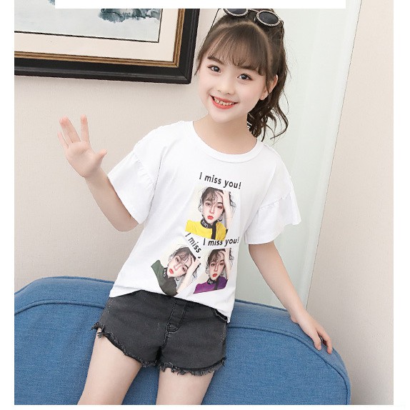 Áo phông bé gái size 27-40kg