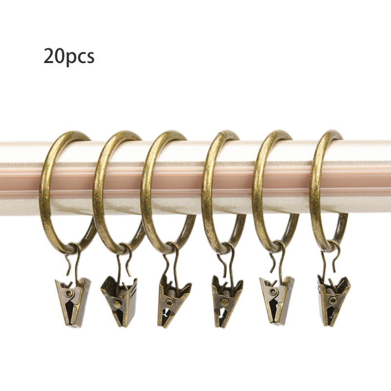 Set 20 Vòng Kẹp Rèm cửa sổ Cao Cấp Tiện Dụng