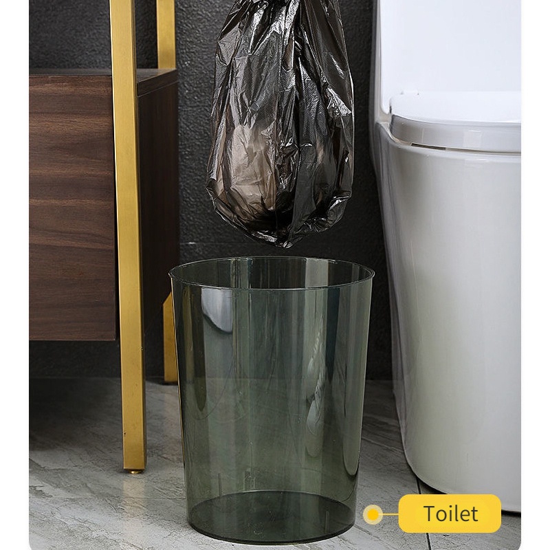 Thùng Đựng Rác Mini Bằng Nhựa Trong Suốt Để Bàn Tiện Dụng Cho Gia Đình / Văn Phòng