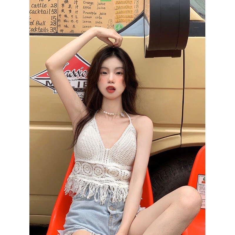Áo bra móc tua rua⚡️bikini đi biển cực xinh