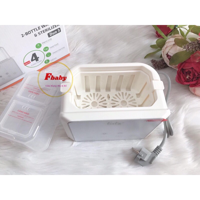 Máy hâm sữa tiệt trùng điện tử Duo 3 Fatz Baby FB3093VN / Gồm 4 Chức năng: Hâm nóng/Giữ ấm/Tiệt Trùng/Rã đông sữa