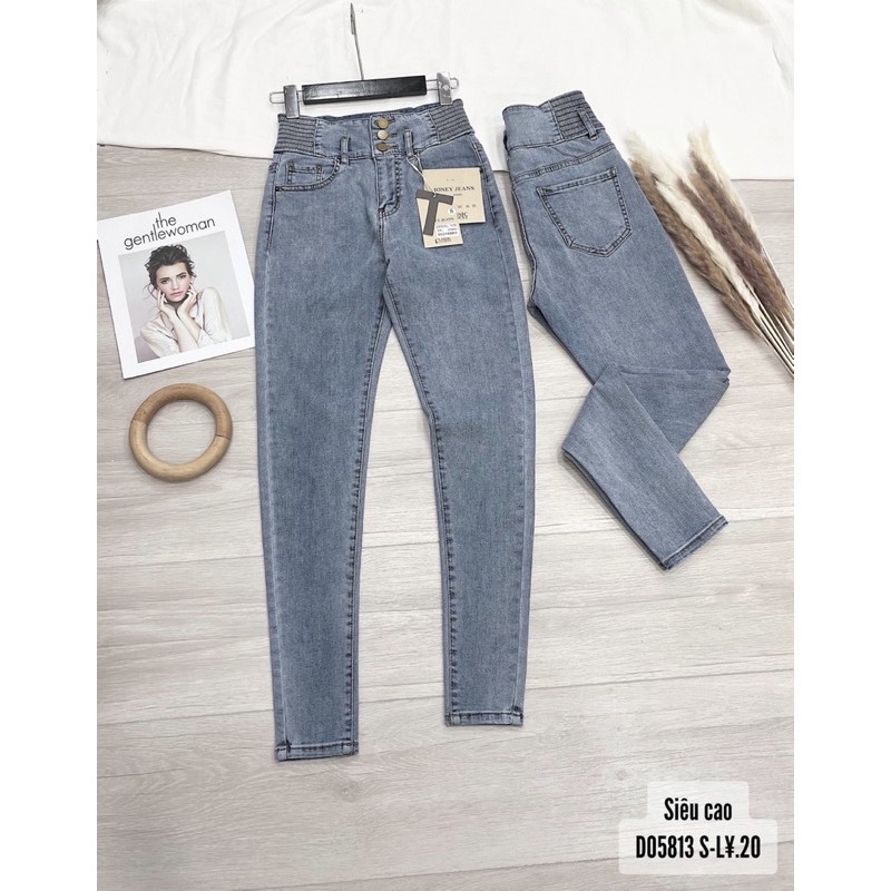 QUẦN JEANS NỮ LƯNG CAO 3 núc - Hàng đẹp vnxk