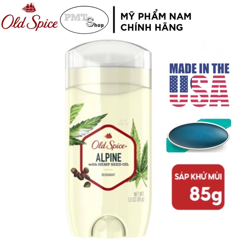 Lăn sáp khử mùi nam Old Spice Nature Collection 85g (sáp xanh) Fiji , Timber , Deep Sea , Alpine , Wilderness