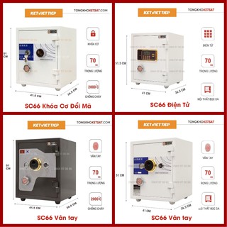 Két sắt chống cháy khóa số, khóa cơ, khóa điện tử việt tiệp 🎁chính hãng🎁 cỡ lớn 65-130kg